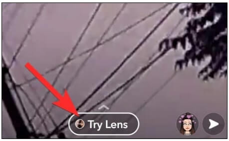 لأعلى خيار Try Lens من أسفل الصفحة
