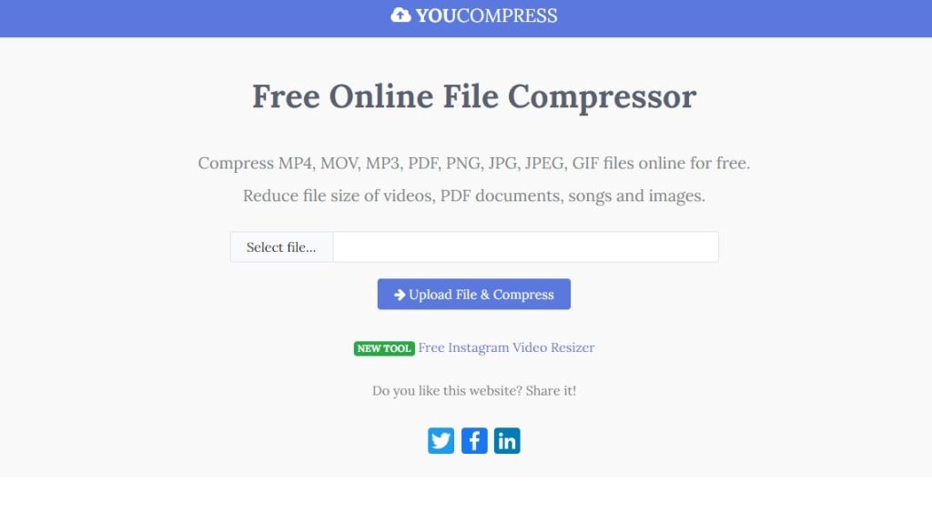 Upload File Compress